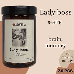 Бад к пище Beauty Inside Lady Boss Капсулированный 5-гидрокситриптофан 30 капсул