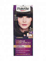 Крем - краска для волос Palette Интенсивный цвет 3-0 Тёмно-каштановый N2 50 мл