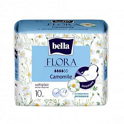 Прокладки гигиенические Bella Flora с экстрактом ромашки 10 шт