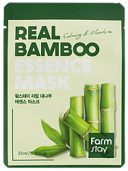 Тканевая маска для лица FarmStay Real Essence бамбук 23 мл