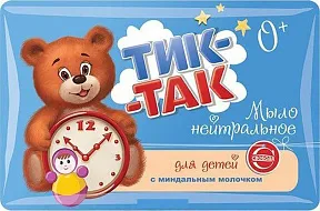 Мыло детское ТИК-ТАК с миндальным молочком 90г СВОБОДА