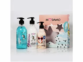 Подарочный набор moDAmo "Tropic Beauty Box" (Шампунь, Бальзам, Молочко для тела)