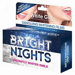 Полоски отбеливающие White Glo Bright Nights №6