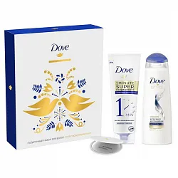 Подарочный Набор Dove Супер восстановление (кондиционер + шампунь + зеркало)