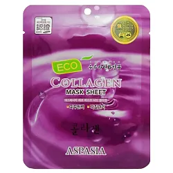 ASPASIA Маска для лица тканевая КОЛЛАГЕН Eco Sheet Pack Collagen, 23 ml