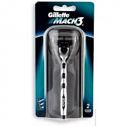 Станок для бритья Gillette Mach3 с 2 сменными кассетами Топ