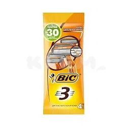Станок для бритья Bic 3 Sensitive одноразовый для чувствительной кожи 4 шт