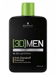 Шампунь для волос Schwarzkopf 3D Men Anti-Dandruff Против перхоти 250 мл