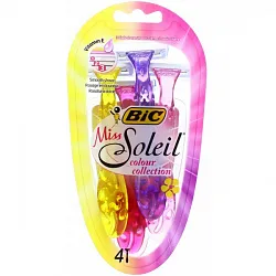Станок для бритья Bic Miss Soleil Colour Collection одноразовый 4 шт