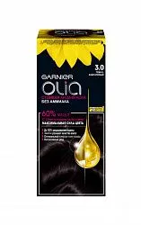 Крем - краска для волос Garnier Olia с цветочными маслами, без аммиака 3.0 Тёмно-каштановый 110 мл