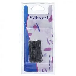 Шпильки для волос Sibel волнистые, коричневые 45 мм 50 шт