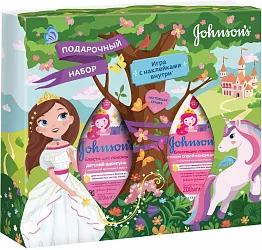 Подарочный Набор JOHNSON'S Детский шампунь для волос + Детский спрей-кондиционер для волос 200 мл
