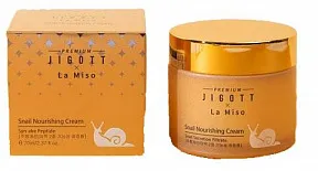 Крем для лица Premium Jigott&La Miso питательный с муцином улитки 70 мл