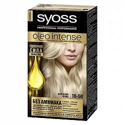 Краска для волос Syoss Oleo Intense 10-50 Дымчатый блонд 50 мл