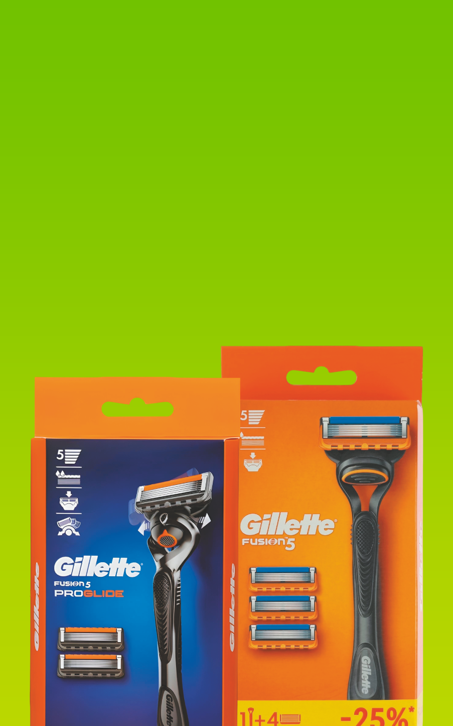 Станки Gillette Fusion/Mach3 3-5 кассет всего за 1299 рублей